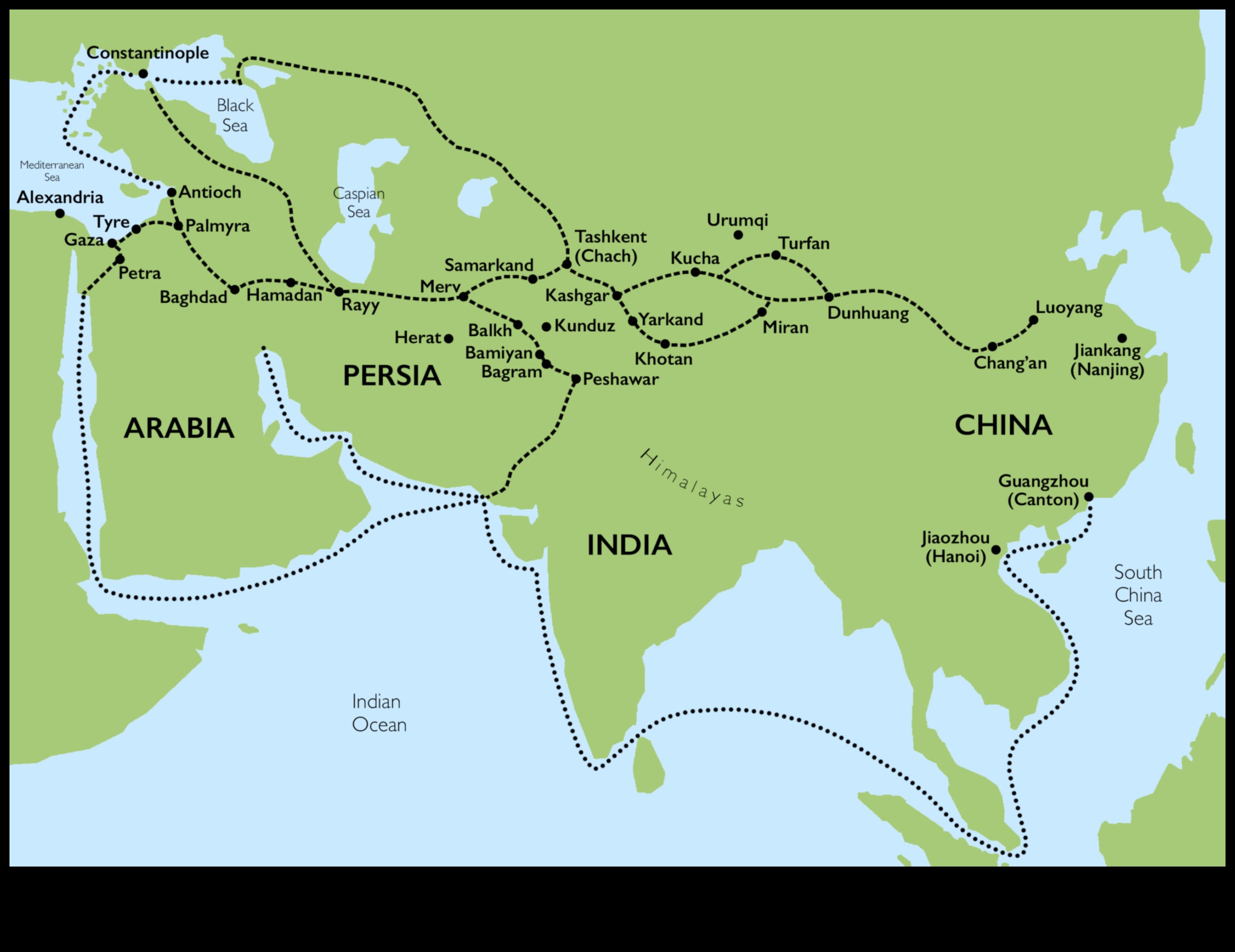 Expresii din Drumul Mătăsii: schimburi culturale în arta asiatică