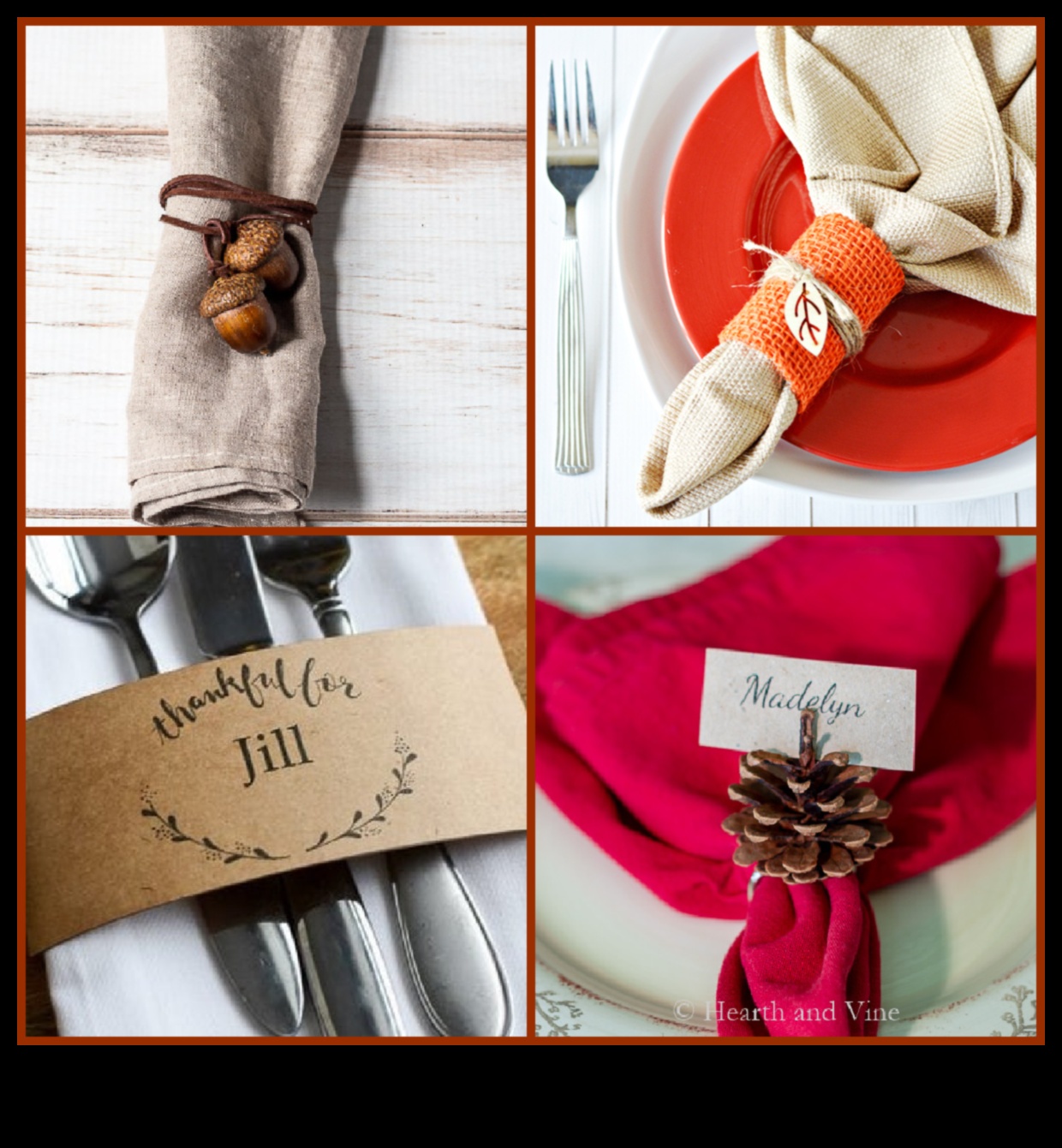 Inele de șervețel reciclate 10 proiecte de bricolaj 4 Inele pentru șervețele DIY Papercraft: accente manual pentru setările de masă