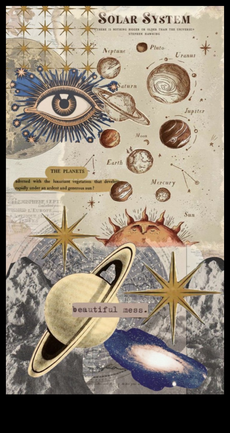 Colaj celest Expresii artistice ale frumuseții planetare 1 Colaj celeste: expresii artistice inspirate de frumusețea planetară