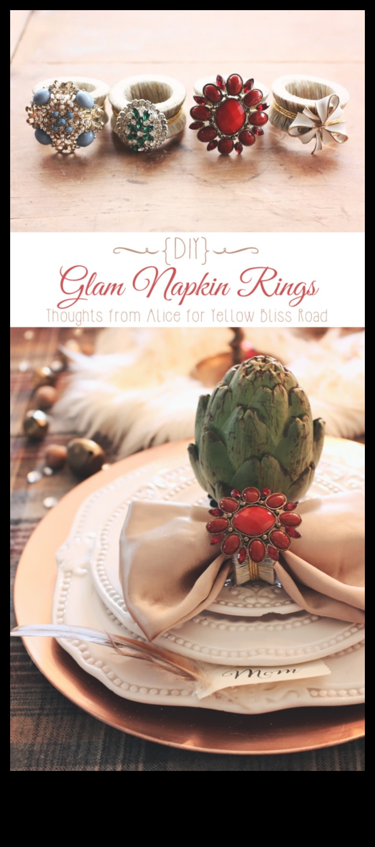 Inele de șervețel reciclate 10 proiecte de bricolaj 2 Inele pentru șervețele DIY Papercraft: accente manual pentru setările de masă